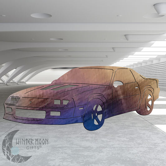 85 IROC-Z Metal Art – Black, Red, Blue, Yellow, White, Heat Painted or Bare Steel