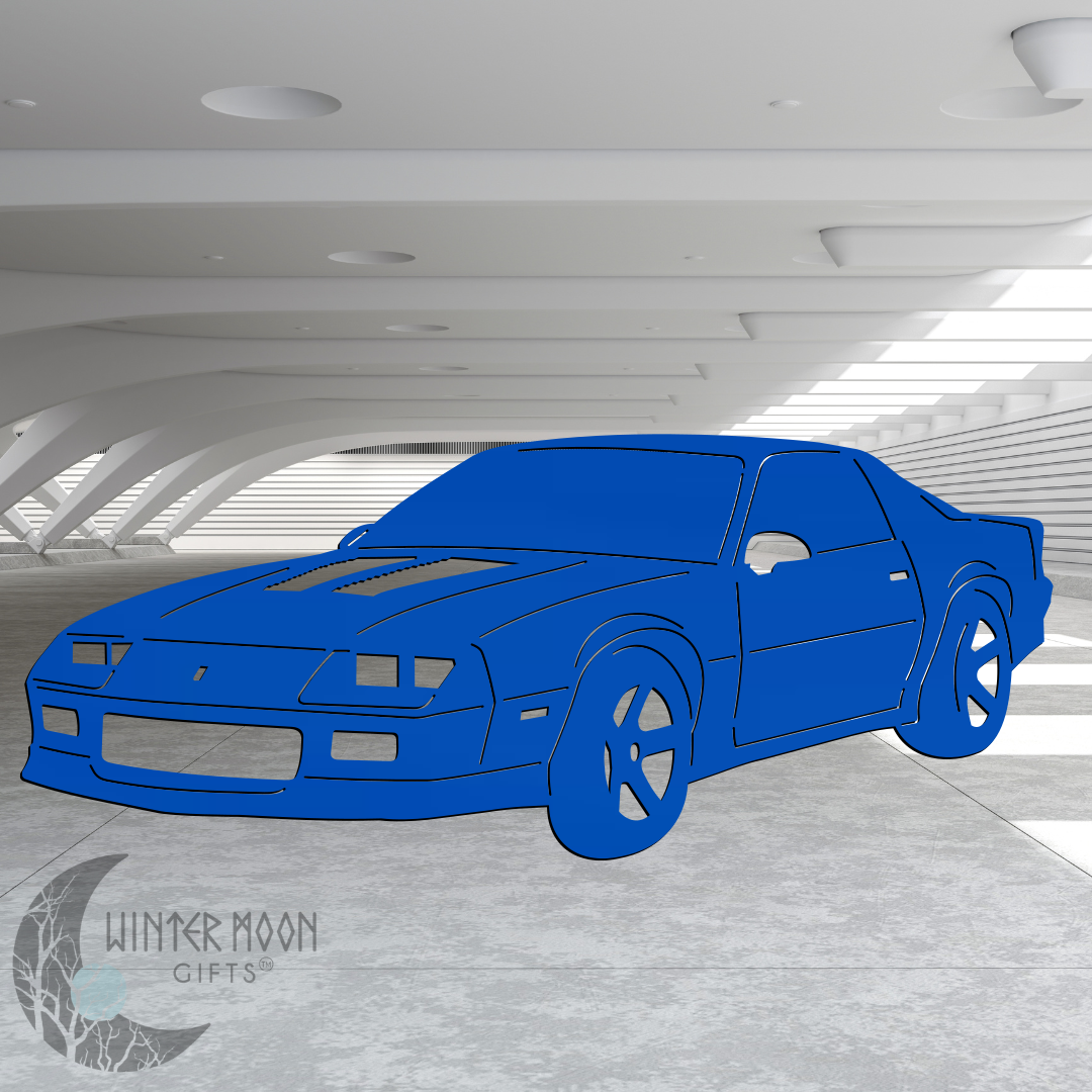 85 IROC-Z Metal Art – Black, Red, Blue, Yellow, White, Heat Painted or Bare Steel