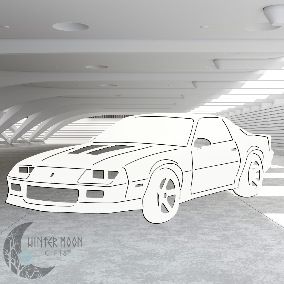 85 IROC-Z Metal Art – Black, Red, Blue, Yellow, White, Heat Painted or Bare Steel