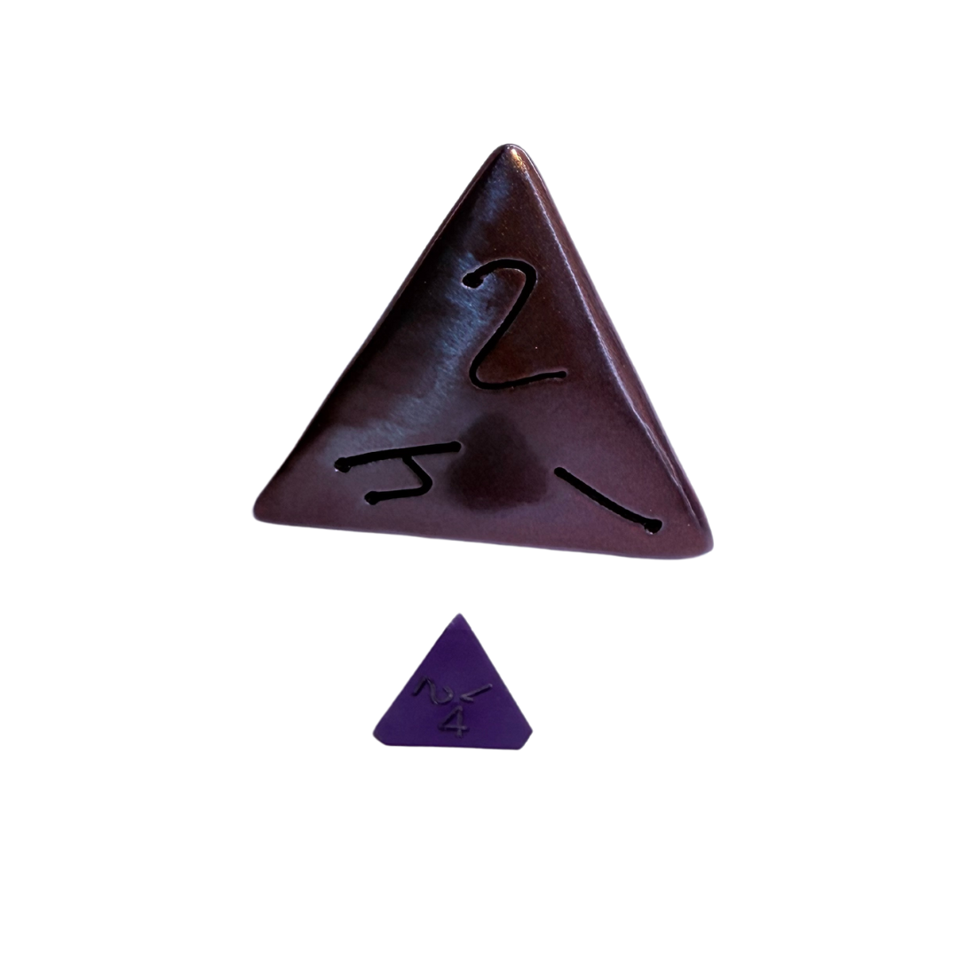 Alexandrite DnD Dice Set – Handmade Metal RPG Dice | Powder Coated Steel