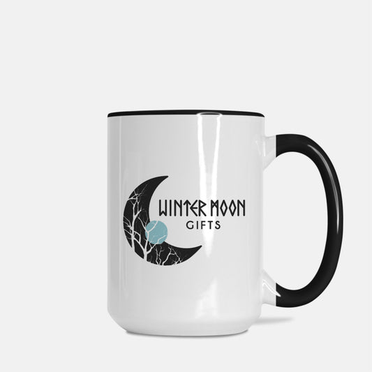 Mug Deluxe 15oz. (Black + White)