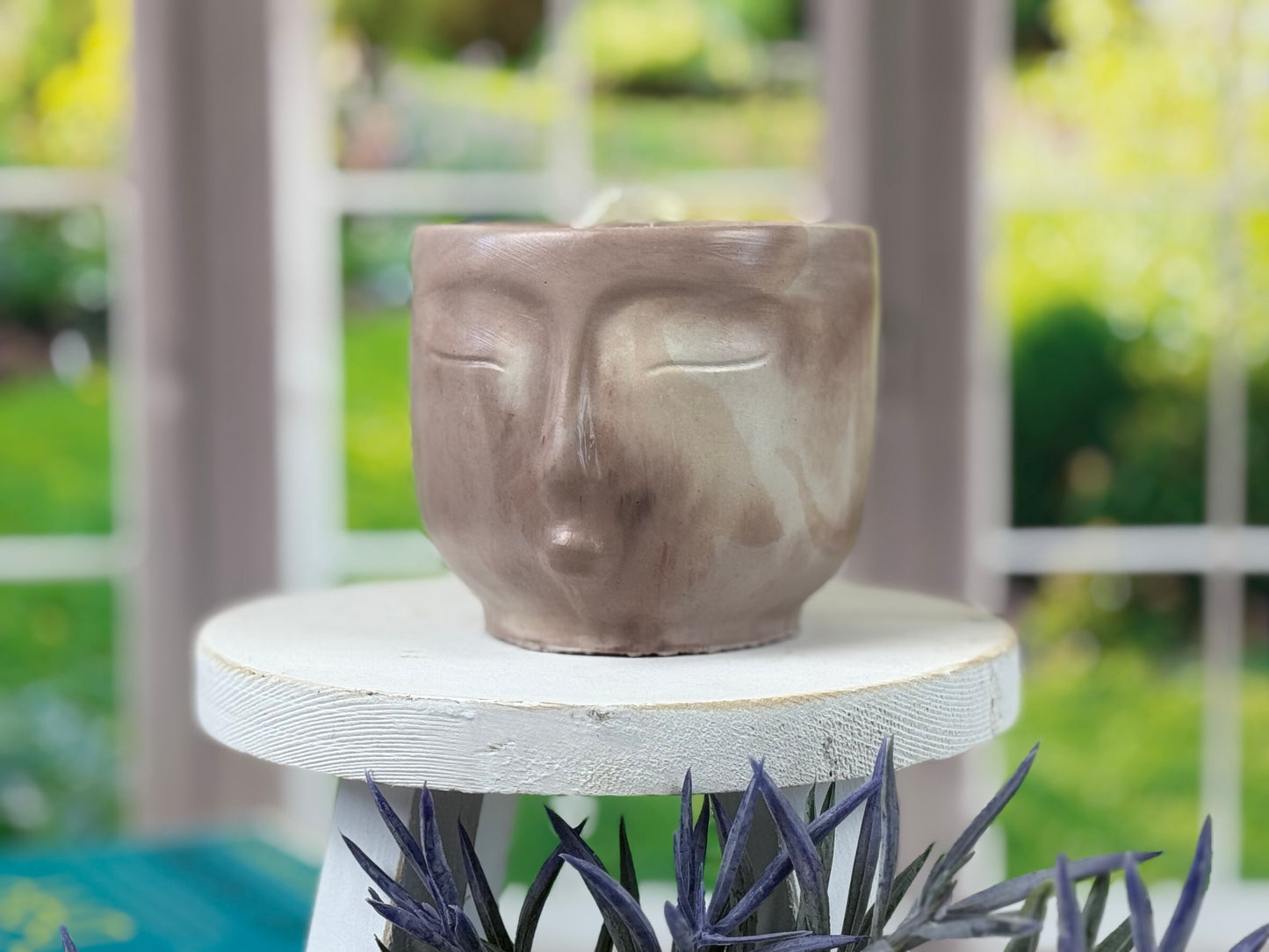 Hazy Face Planter Pot