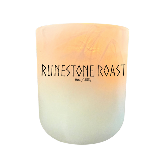 Runestone Roast 9 oz Soy Candle - Roasted Coffee, Cream, Vanilla