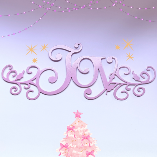 Joy Holiday Decor | Pink Christmas