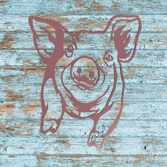 Piggy Metal Art | Farmhouse Decor