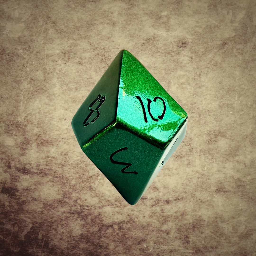 Metallic Emerald DnD Dice Set