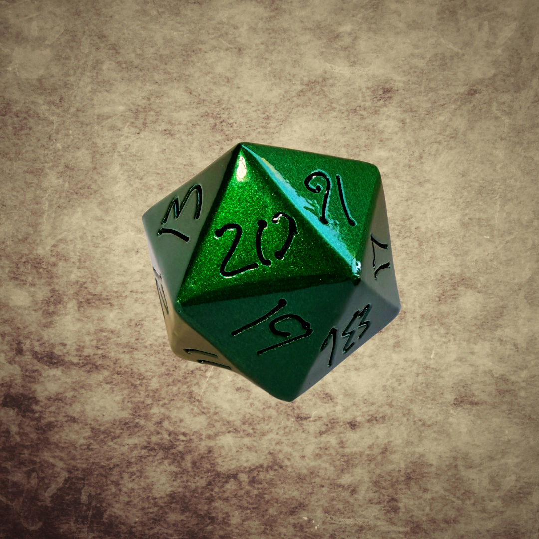 Metallic Emerald DnD Dice Set