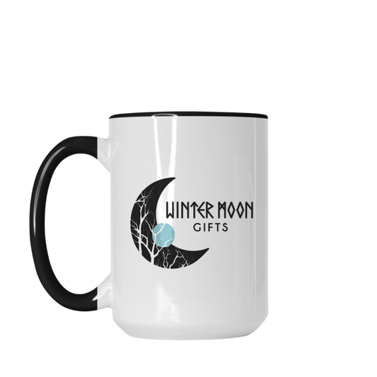 WMG Deluxe 15oz Mug – Black & White Ceramic